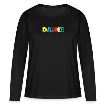 Danse danseuse danseuse danse école de danse - T-shirt manches longues Premium bio Femme - noir - Devant - Julia (174cm)