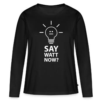 Physicist light - Women's Premium Organic Long Sleeve Shirt - black - Front - Julia (174cm)