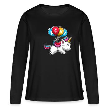 8. Geburtstag Reiterin Geschenk Pferde Fan 8 Jahre - Frauen Premium Bio Langarmshirt - Schwarz - Vorne - Julia (174cm)