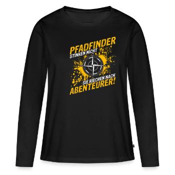 Pfadfinder Stinken Nicht Sie Riechen Nach Abenteue - Frauen Premium Bio Langarmshirt - Schwarz - Vorne - Julia (174cm)
