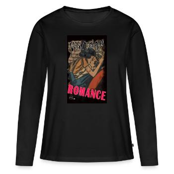 VINTAGE ROMANCE 6 By Yume Origins - Women's Premium Organic Long Sleeve Shirt - black - Front - Julia (174cm)