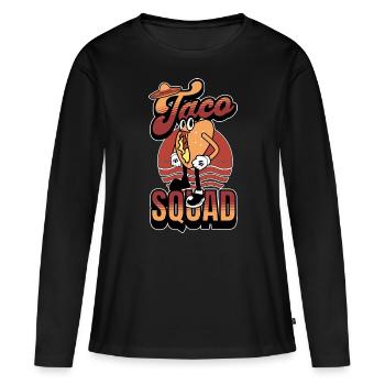 Taco Squad - Frauen Premium Bio Langarmshirt - Schwarz - Vorne - Julia (174cm)