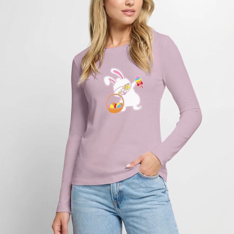 Dabbing Easter Bunny Easter Bunny Rabbit Rabbit Gift Women's Premium Organic Long Sleeve Shirt