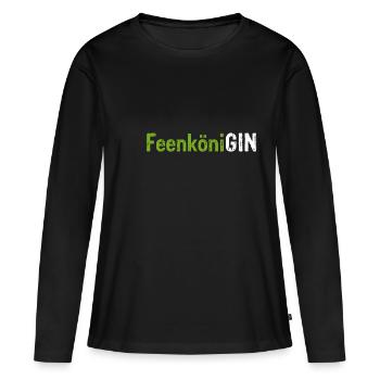 GIN FeenköniGIN - Geschenk für Gin Liebhaberin Wac - Frauen Premium Bio Langarmshirt - Schwarz - Vorne - Julia (174cm)