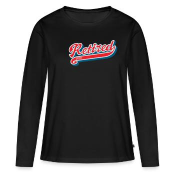 Retired 2019 - Women's Premium Organic Long Sleeve Shirt - black - Front - Julia (174cm)