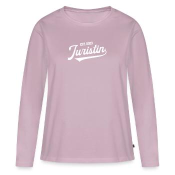 Juristin 2023 Jura Examen Bestanden Jurastudentin - Frauen Premium Bio Langarmshirt - Altrosa - Vorne - Julia (174cm)