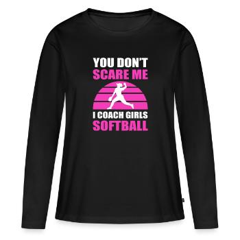 Softball Joueurs de softball - T-shirt manches longues Premium bio Femme - noir - Devant - Julia (174cm)