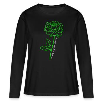 Le cancer de la conscience du lymphome non hodgkinien vaincre le Che - T-shirt manches longues Premium bio Femme - noir - Devant - Julia (174cm)