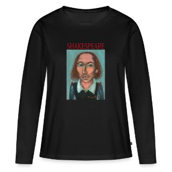 William Shakespeare - T-shirt manches longues Premium bio Femme - noir - Devant - Julia (174cm)
