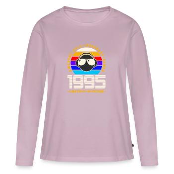 1995 - Women's Premium Organic Long Sleeve Shirt - dusky pink - Front - Julia (174cm)