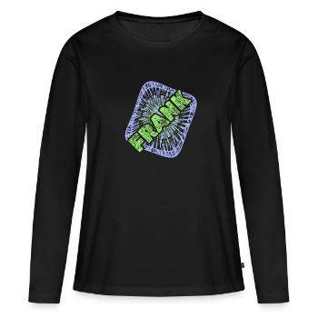 Gift for Frank - Women's Premium Organic Long Sleeve Shirt - black - Front - Julia (174cm)