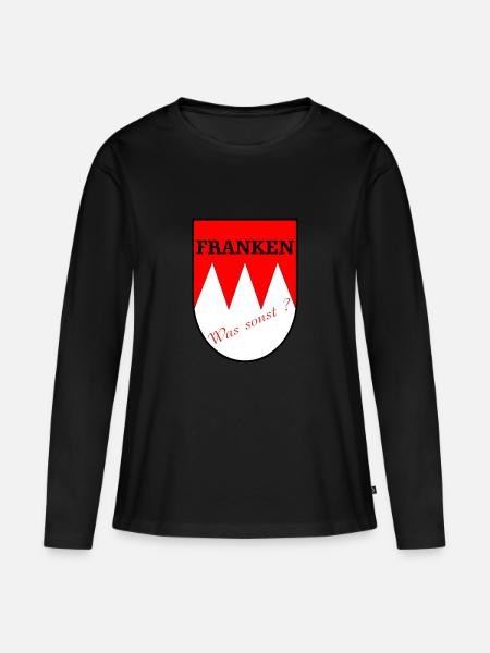 Franken, was sonst ? - Frauen Premium Bio Langarmshirt - Schwarz