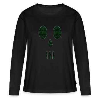 Hacking Hacks Hacker Computer Malware eSport Trojaner - Frauen Premium Bio Langarmshirt - Schwarz - Vorne - Julia (174cm)