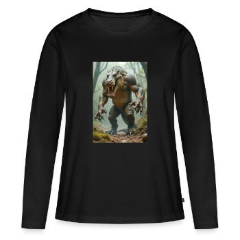 Ammit, bête monstrueuse, attendant par les écailles de j - T-shirt manches longues Premium bio Femme - noir - Devant - Julia (174cm)