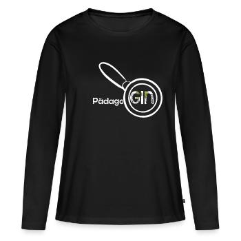 PädagoGIN - Geschenk für Gin Liebhaberin Gin Spruc - Frauen Premium Bio Langarmshirt - Schwarz - Vorne - Julia (174cm)
