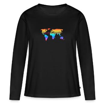 Diversity is beautiful. Equal rights for all. - Women's Premium Organic Long Sleeve Shirt - black - Front - Julia (174cm)