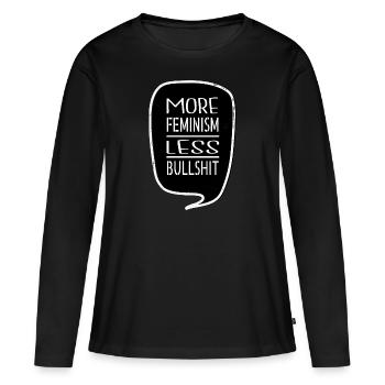 gift abort greg abbott typography activists - Frauen Premium Bio Langarmshirt - Schwarz - Vorne - Julia (174cm)