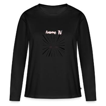 anime tv - Frauen Premium Bio Langarmshirt - Schwarz - Vorne - Julia (174cm)