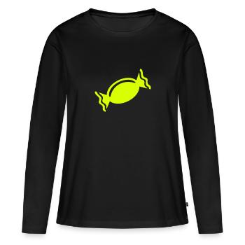 Candy - Women's Premium Organic Long Sleeve Shirt - black - Front - Julia (174cm)