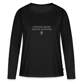 Black Edition, sarcastique, ironique, cercueil - T-shirt manches longues Premium bio Femme - noir - Devant - Julia (174cm)