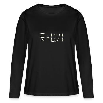 Electrical Engineering Electric Power Electric Current - Women's Premium Organic Long Sleeve Shirt - black - Front - Julia (174cm)