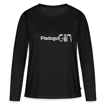 PädagoGIN - Geschenk für Gin Liebhaberin Verkostun - Frauen Premium Bio Langarmshirt - Schwarz - Vorne - Julia (174cm)