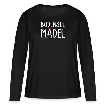 Les filles du lac de Constance - T-shirt manches longues Premium bio Femme - noir - Devant - Julia (174cm)