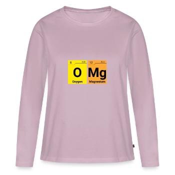 OMG Chemical Elements - Women's Premium Organic Long Sleeve Shirt - dusky pink - Front - Julia (174cm)