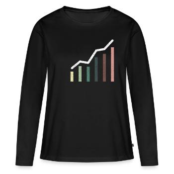 Shares - Women's Premium Organic Long Sleeve Shirt - black - Front - Julia (174cm)