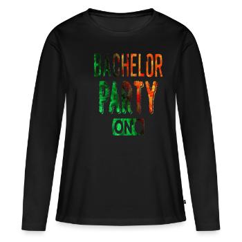 Enterrement de vie de garçon - T-shirt manches longues Premium bio Femme - noir - Devant - Julia (174cm)