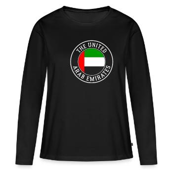 Arab Emirates - Women's Premium Organic Long Sleeve Shirt - black - Front - Julia (174cm)