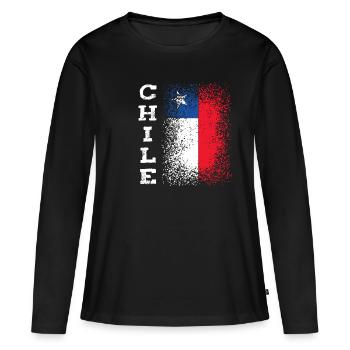Chili - T-shirt manches longues Premium bio Femme - noir - Devant - Julia (174cm)