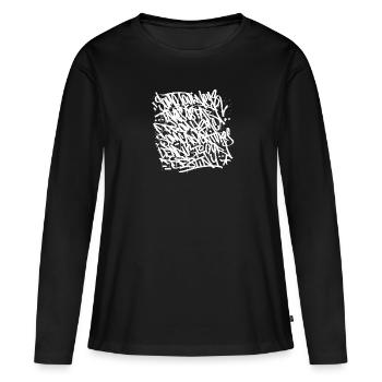Graffiti Journey - Frauen Premium Bio Langarmshirt - Schwarz - Vorne - Julia (174cm)
