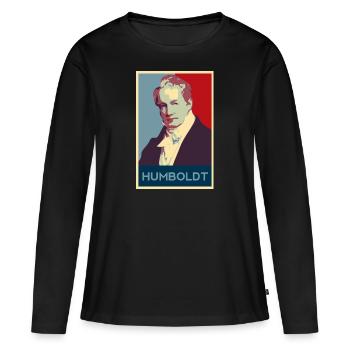 Alexander von Humboldt - T-shirt manches longues Premium bio Femme - noir - Devant - Julia (174cm)