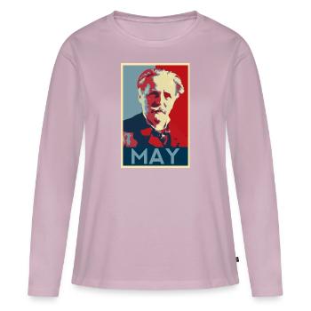 Karl May - Frauen Premium Bio Langarmshirt - Altrosa - Vorne - Julia (174cm)