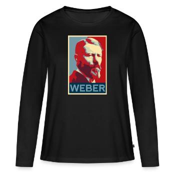 Max Weber - Women's Premium Organic Long Sleeve Shirt - black - Front - Julia (174cm)