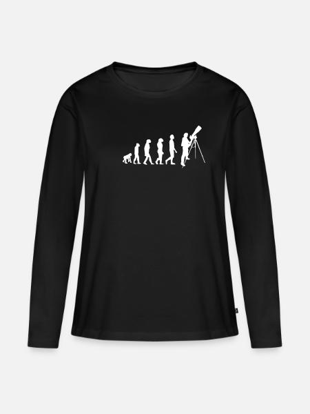 Astronomy development - Women's Premium Organic Long Sleeve Shirt - black