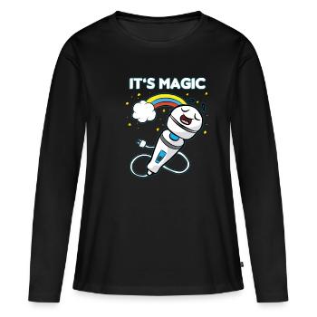 MAGIC WAND VIBRATOR Masturbate Feminist - Women's Premium Organic Long Sleeve Shirt - black - Front - Julia (174cm)