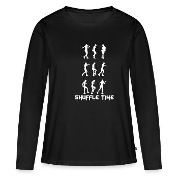Melbourne Shuffle Dance - T-shirt manches longues Premium bio Femme - noir - Devant - Julia (174cm)