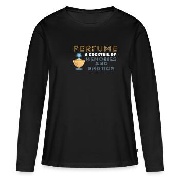 Parfum Parfum Amant Parfum Oud Gift - T-shirt manches longues Premium bio Femme - noir - Devant - Julia (174cm)