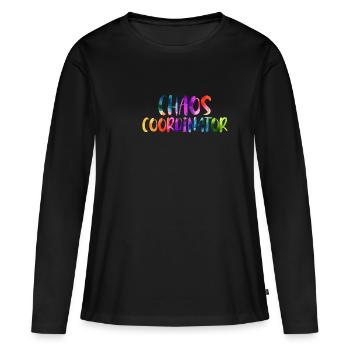 Chaos Coordinator - Women's Premium Organic Long Sleeve Shirt - black - Front - Julia (174cm)