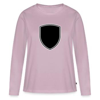 Wappen mit Rand - Frauen Premium Bio Langarmshirt - Altrosa - Vorne - Julia (174cm)