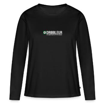 Dribbleur - Pour les rois du dribble au football - T-shirt manches longues Premium bio Femme - noir - Devant - Julia (174cm)