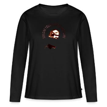 Serigne Touba amoul morome Sénégal Dakar Cadeau - T-shirt manches longues Premium bio Femme - noir - Devant - Julia (174cm)