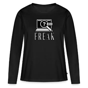 Computerfreak Computerspiel Computerpezialist PC - Frauen Premium Bio Langarmshirt - Schwarz - Vorne - Julia (174cm)