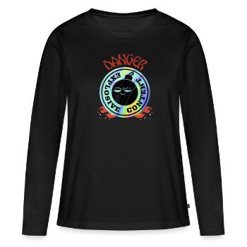 Dangerous chemistry Dynamite hazardous substance poison - Women's Premium Organic Long Sleeve Shirt - black - Front - Julia (174cm)