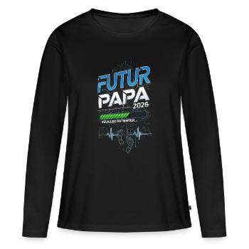 Future Dad 2026 - Women's Premium Organic Long Sleeve Shirt - black - Front - Julia (174cm)