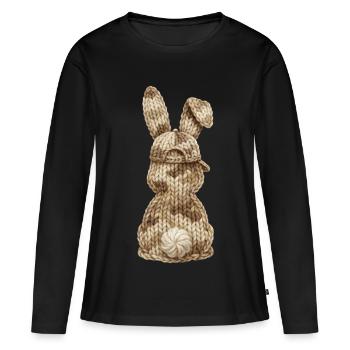 Bunny from Behind Camouflage Cap Cap Camouflage - Women's Premium Organic Long Sleeve Shirt - black - Front - Julia (174cm)