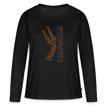 Spinosaurus skull brown - Women's Premium Organic Long Sleeve Shirt - black - Front - Julia (174cm)