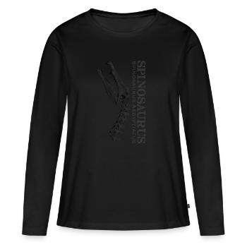 Spinosaurus Skull black - Women's Premium Organic Long Sleeve Shirt - black - Front - Julia (174cm)